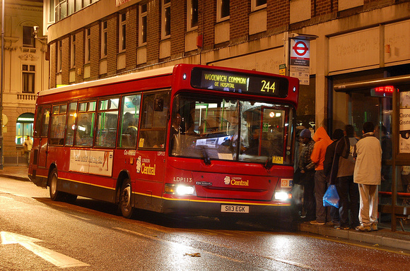 Route 244, London Central, LDP113, S113EGK, Woolwich