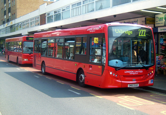 Route 222, London United RATP, DLE1, SN60EAX, Hounslow