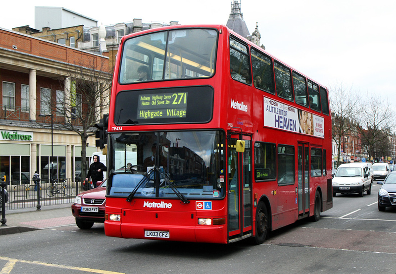 London Bus Routes | Route 271: Highgate Village - Moorgate, Finsbury Square