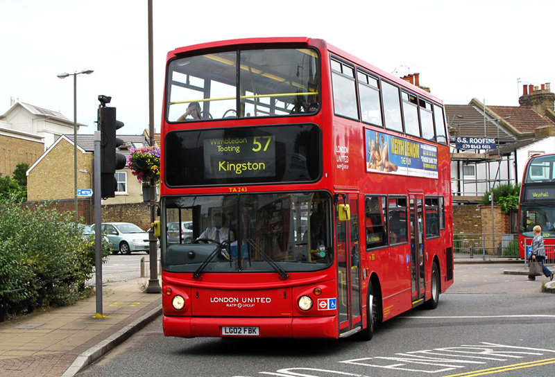 London Bus Routes | Route 57: Clapham Park - Kingston | Route 57 ...