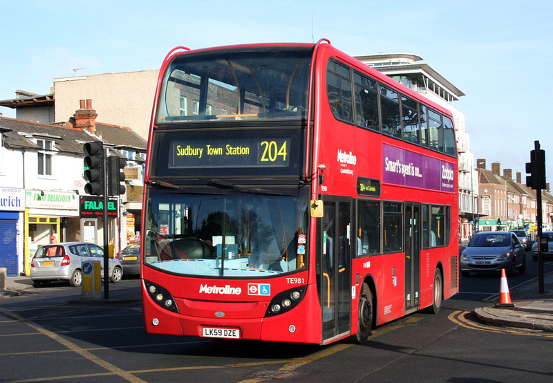 London Bus Routes Route 204 Edgware Sudbury Town