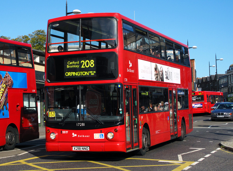 London Bus Routes Route 208  Lewisham Station Orpington  Perry Hall