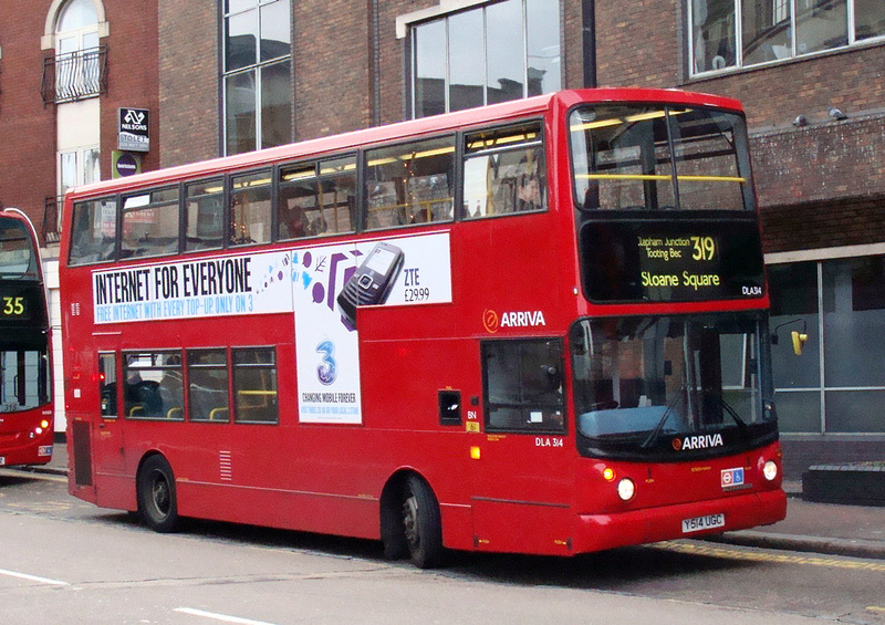 London Bus Routes | Route 319: Sloane Square - Streatham Hill, Telford ...