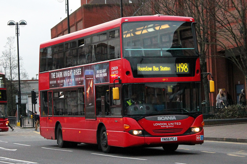 London Bus Routes | Route H98: Hayes End - Hounslow, Bus Station ...