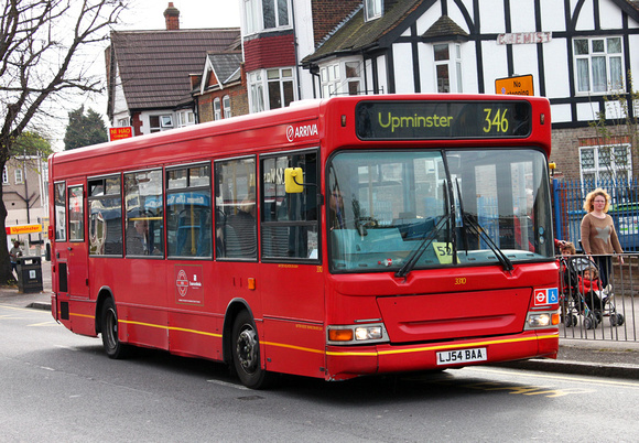 London Bus Routes | Route 346: Upminster Park Estate - Upminster ...