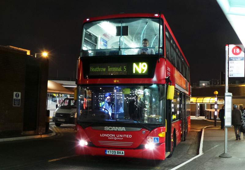 London Bus Routes | Route N9: Aldwych - Heathrow Terminal 5