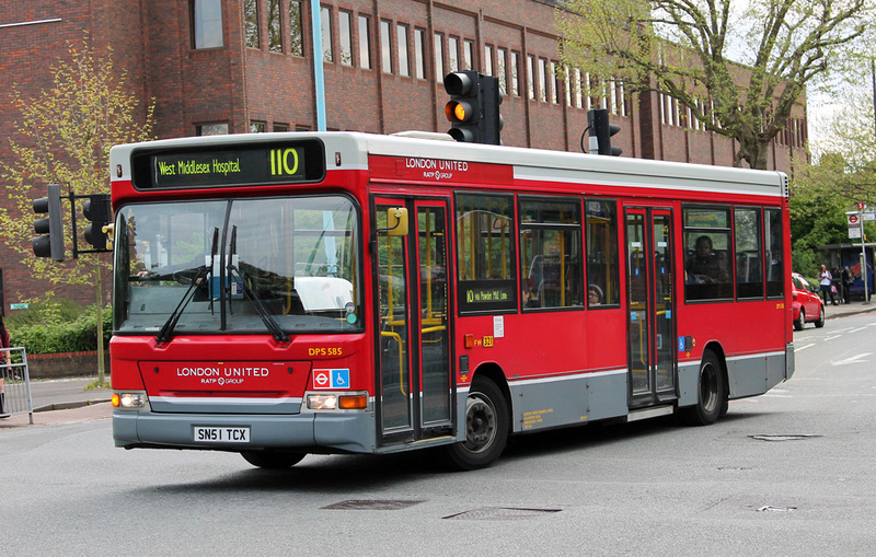 London Bus Routes | Route 110: Hounslow, Bus Station - West Middlesex ...