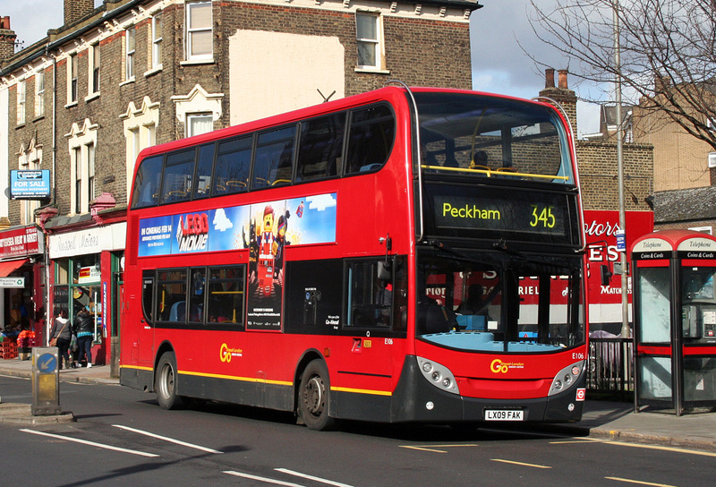 London Bus Routes | Route 345: Peckham - South Kensington