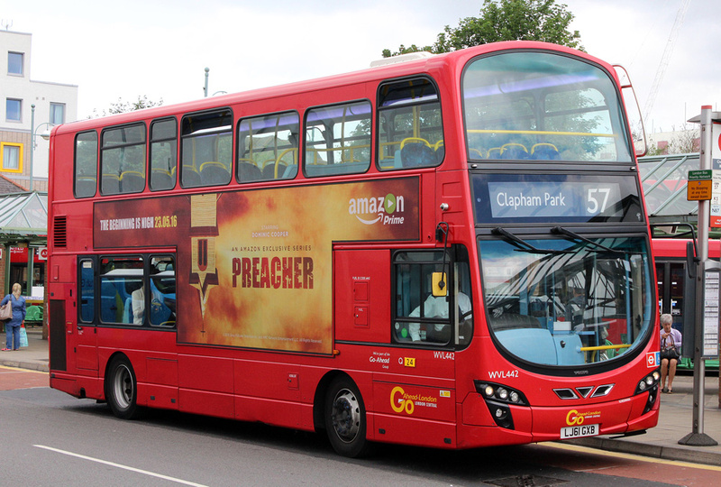 London Bus Routes | Route 57: Clapham Park - Kingston ...