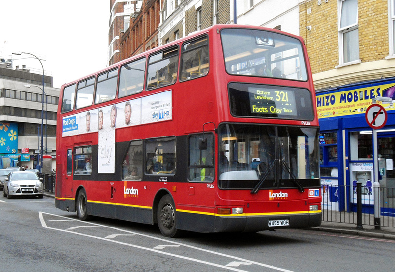 London Bus Routes | Route 321: Foots Cray, Tesco - New Cross Gate