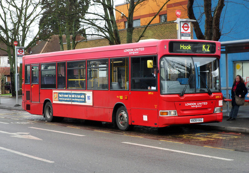 London Bus Routes | Route K2: Hook - Kingston Hospital