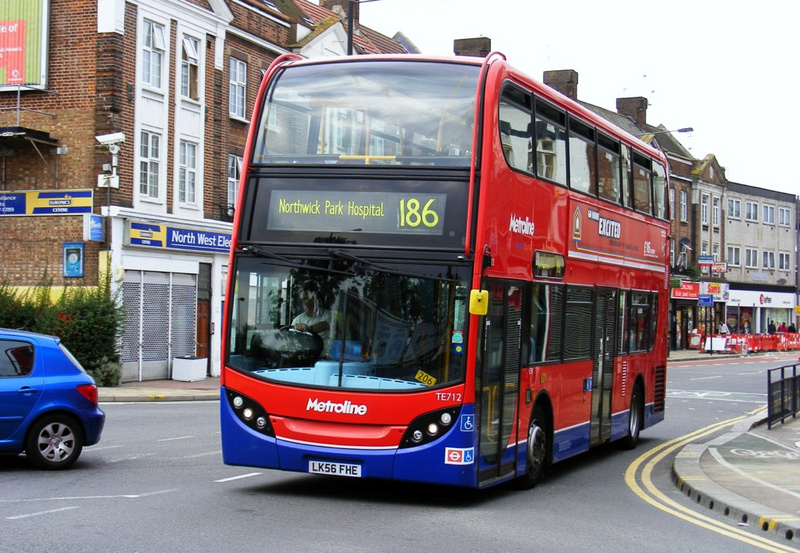 London Bus Routes | Route 186: Brent Cross - Northwick Park Hospital ...