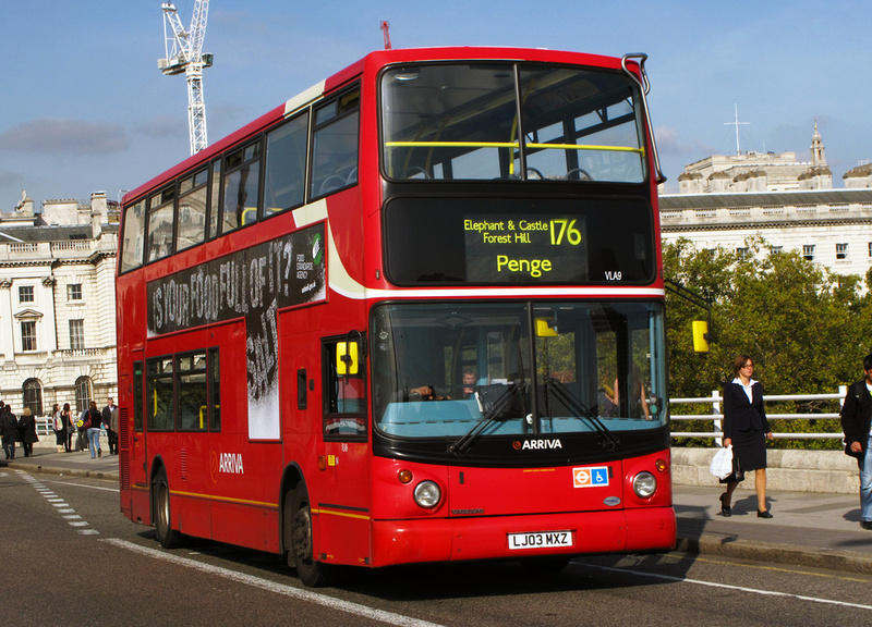 London Bus Routes | Route 176: Penge - Tottenham Court Road | Route 176