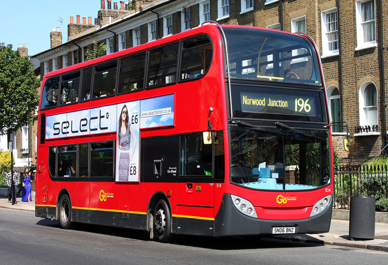 London Bus Routes Route 196  Elephant Castle Norwood Junction