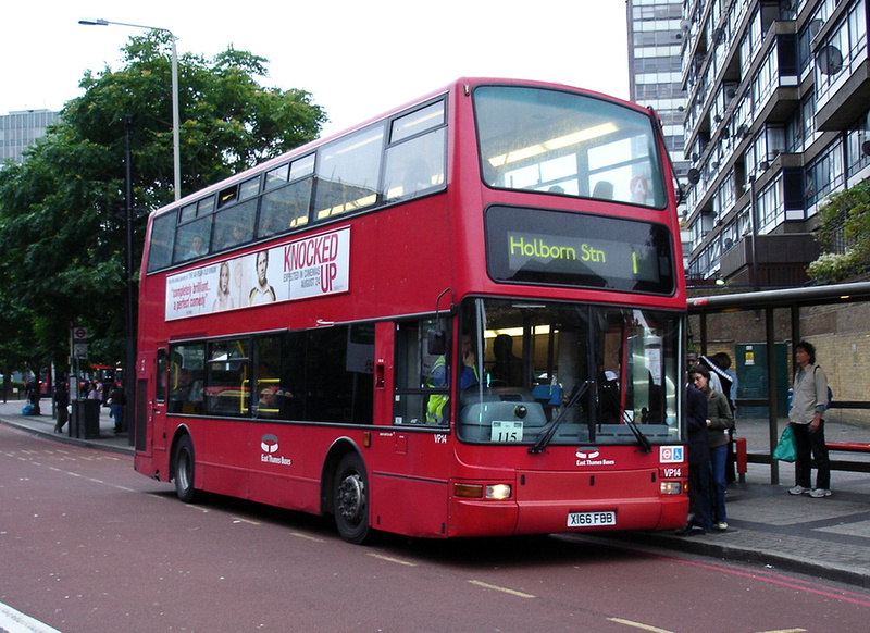 London Bus  Routes Route 1  Canada Water Tottenham 