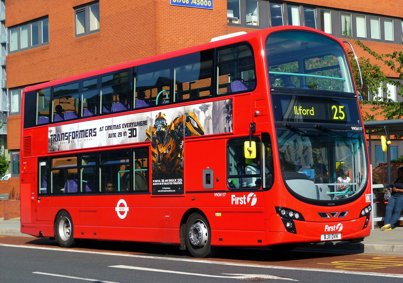 London Bus Routes | Route 25: City Thameslink - Ilford | Route 25 ...