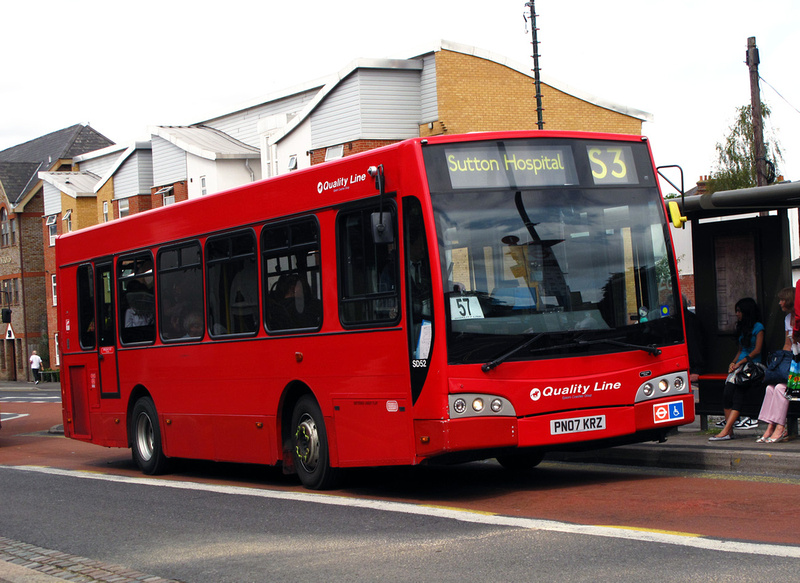 London Bus Routes | Route S3: Sutton Hospital - Malden Manor