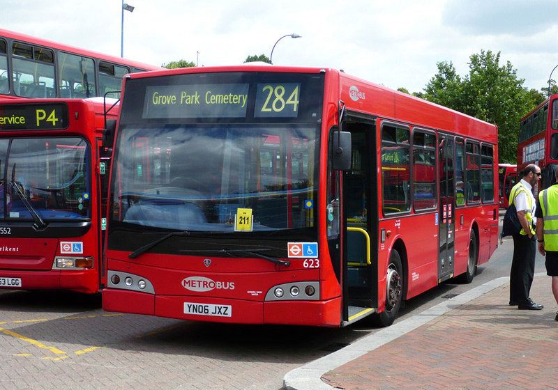 London Bus Routes Route 284 Grove Park Cemetery Lewisham Station