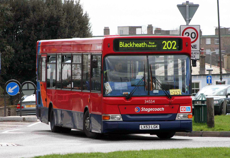 London Bus Routes Route 202 Blackheath, Royal Standard Crystal