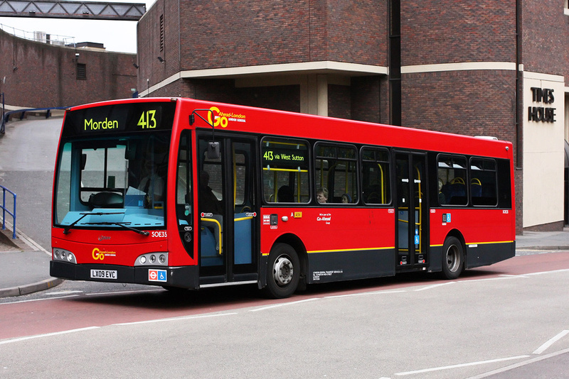 London Bus Routes | Route 413: Morden - Sutton, Bushey Road 413 Bus Schedule To Mt Holly