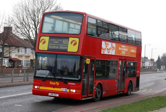 London Bus Routes | Route 105: Greenford Station - Heathrow Central ...