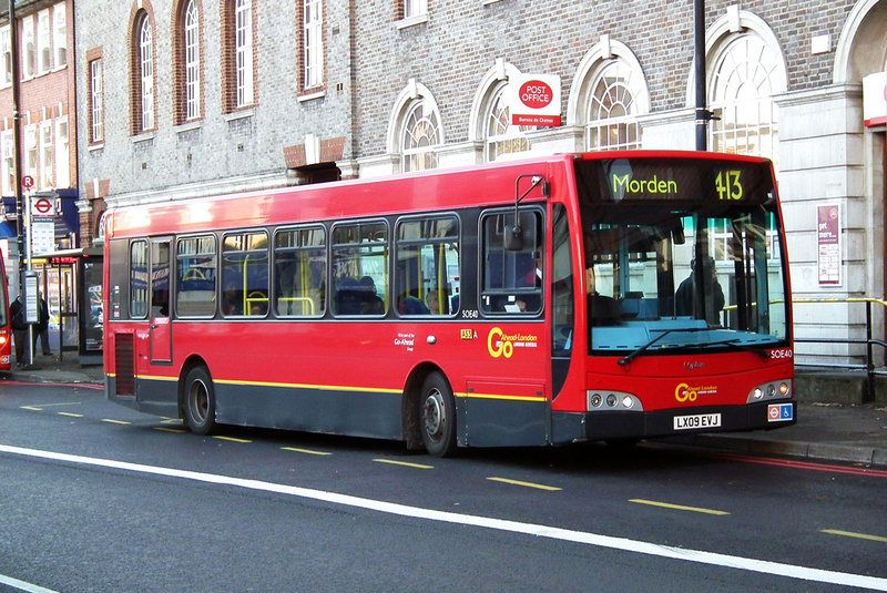 London Bus Routes | Route 413: Morden - Sutton, Bushey Road