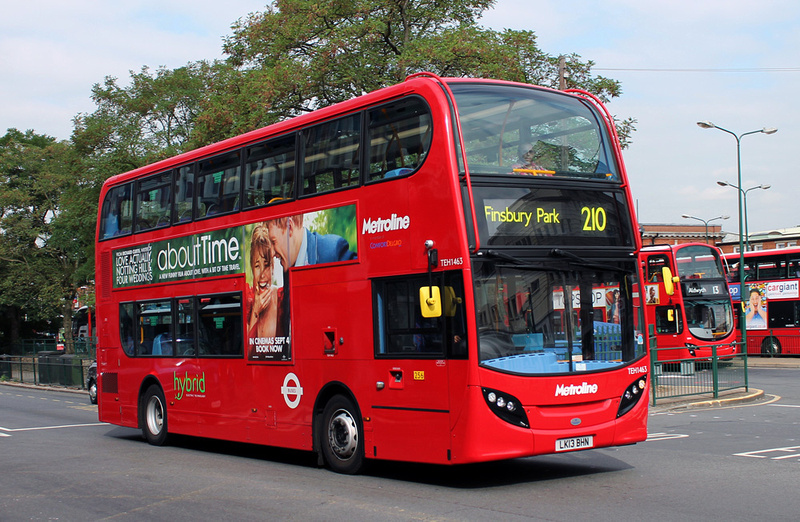 London Bus Routes | Route 210: Brent Cross - Finsbury Park Station ...